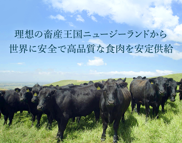 理想の畜産王国ニュージーランドから世界に安全で高品質な食肉を安定供給