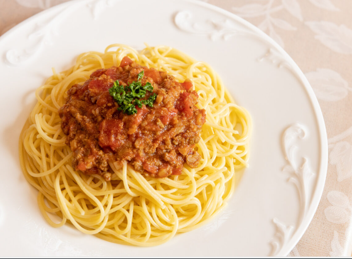 【ラムキーマカレーアレンジレシピ】ラムのスパイスミートソースパスタ