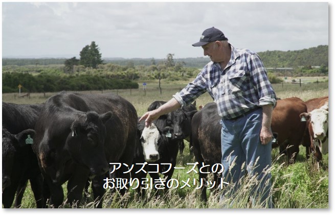 アンズコフーズとのお取り引きのメリット